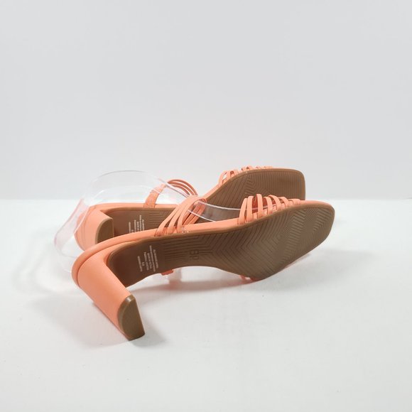 BP Brittany Strappy Slide Sandal - Coral 8M - Picture 3 of 4